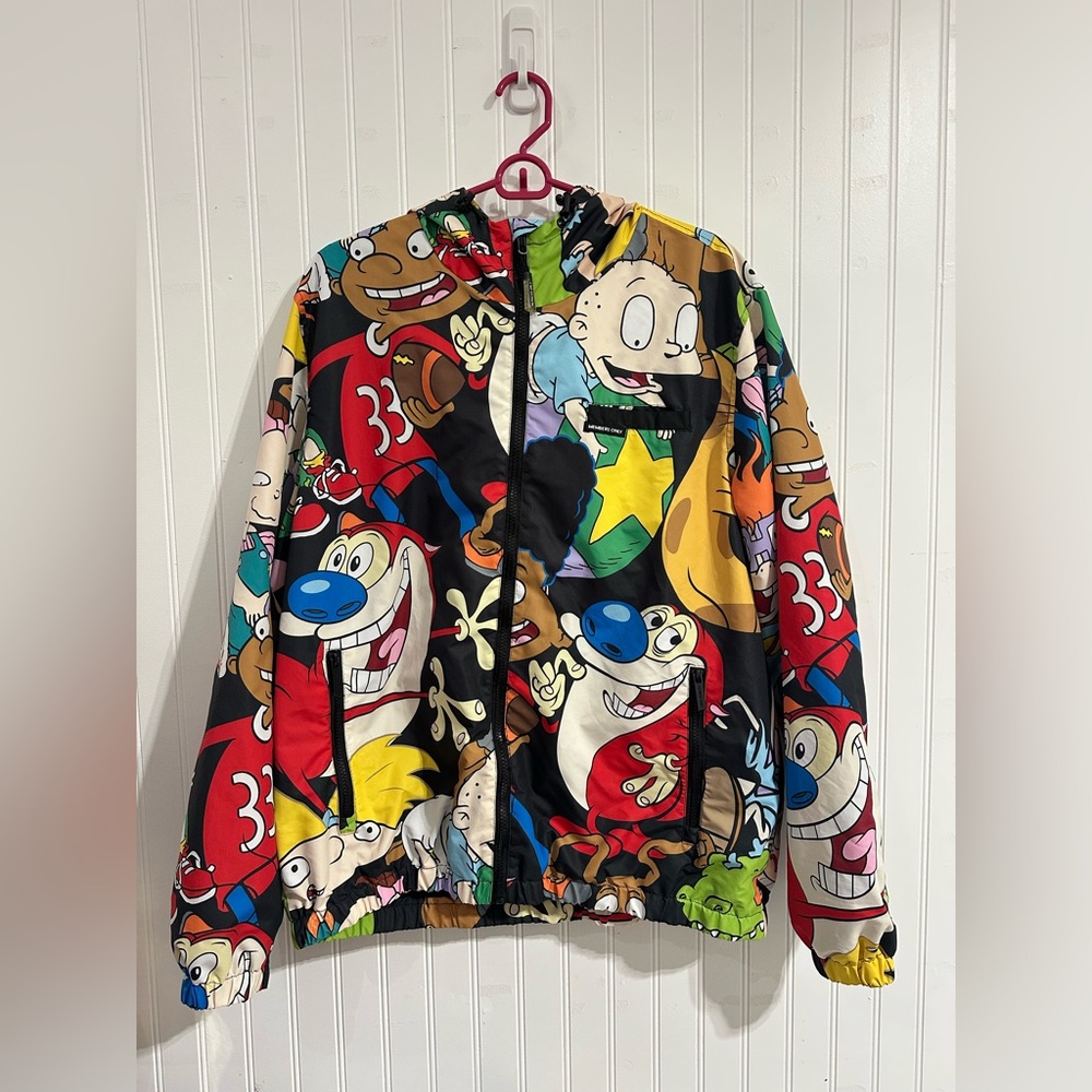 Men’s Large Members Only X Nickelodeon Jacket Windbreaker Streetwear Nostalgia